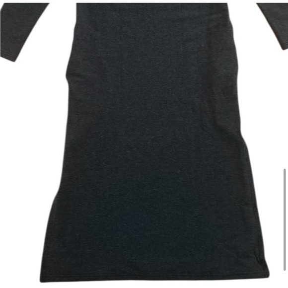 Emerson Fry Longsleeve Midi Knee Length Organic Shirt Dress, Navy Blue, SZ XXS - Picture 7 of 12